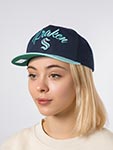Бейсболка MITCHELL NESS арт. HP9354-SKRNAVY Seattle Kraken NHL (navy)